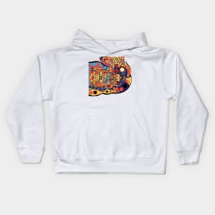 The mayan astronaut ecopop Kids Hoodie